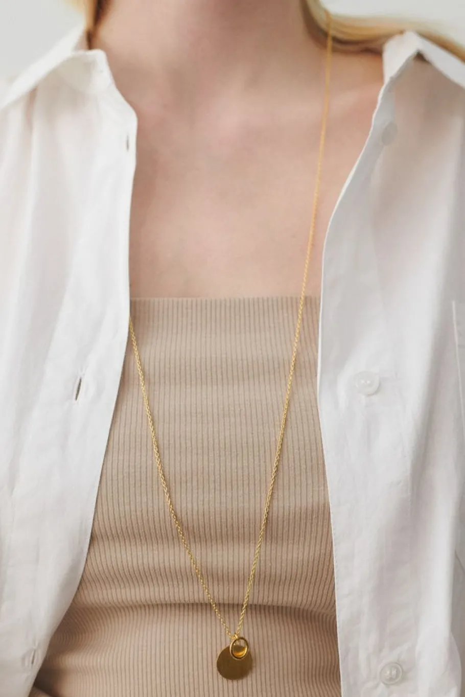 Pernille Corydon Halskæder^Coin & Circle Necklace