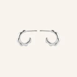 Pernille Corydon Øreringe^Small Aqua Hoops