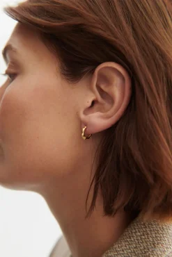 Pernille Corydon Øreringe^Small Aqua Hoops